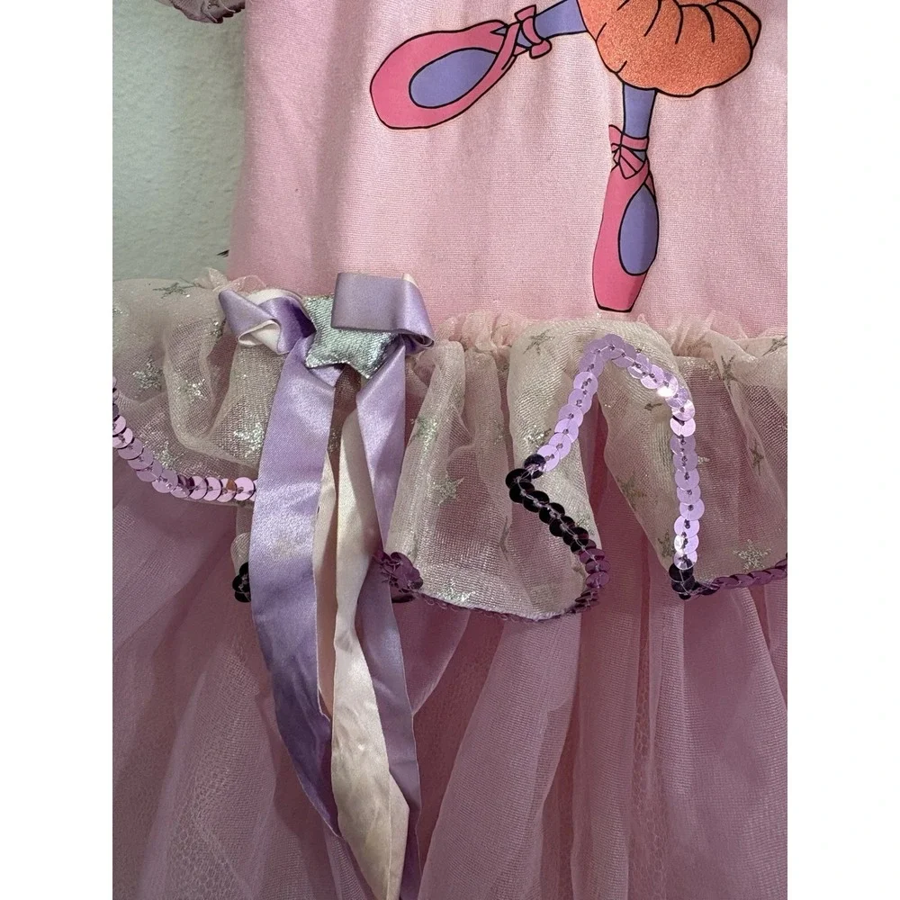 Vintage 90s Disney Kids Minnie Mouse Ballet Tutu Costume‎ Pink Dance Rare HTF